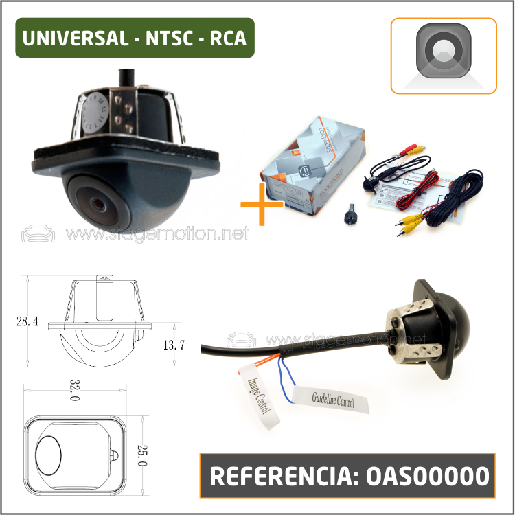 Cámara Universal RCA - (NTSC / PAL / AHD 720p o 1020p)OAS00000-1080